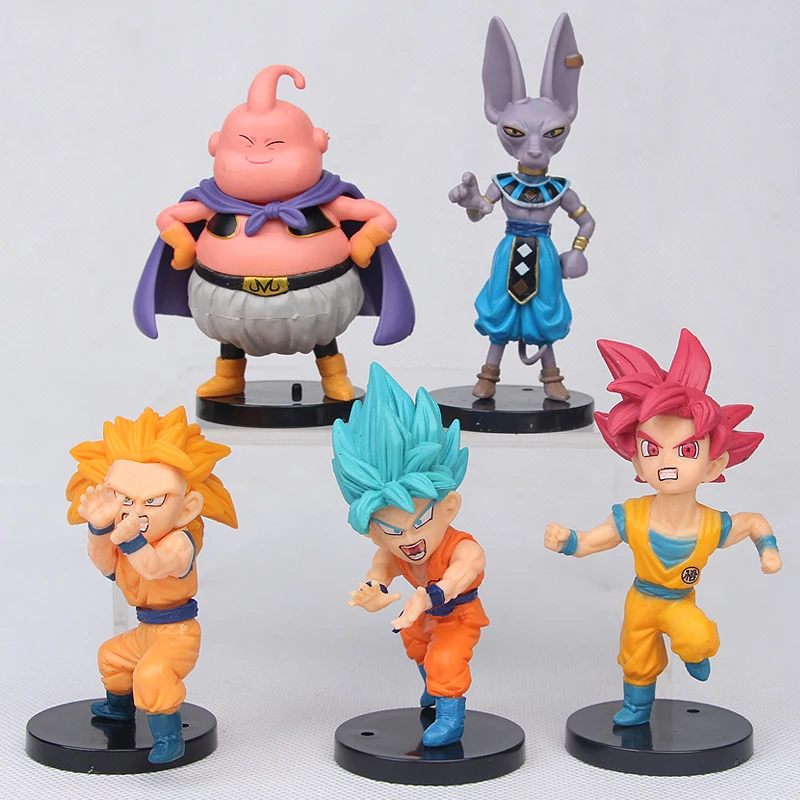 Новинка хит 10 шт./компл. 5-10 см Жемчуг дракона Супер Saiyan god Buu Son Goku Vegeta фигурка