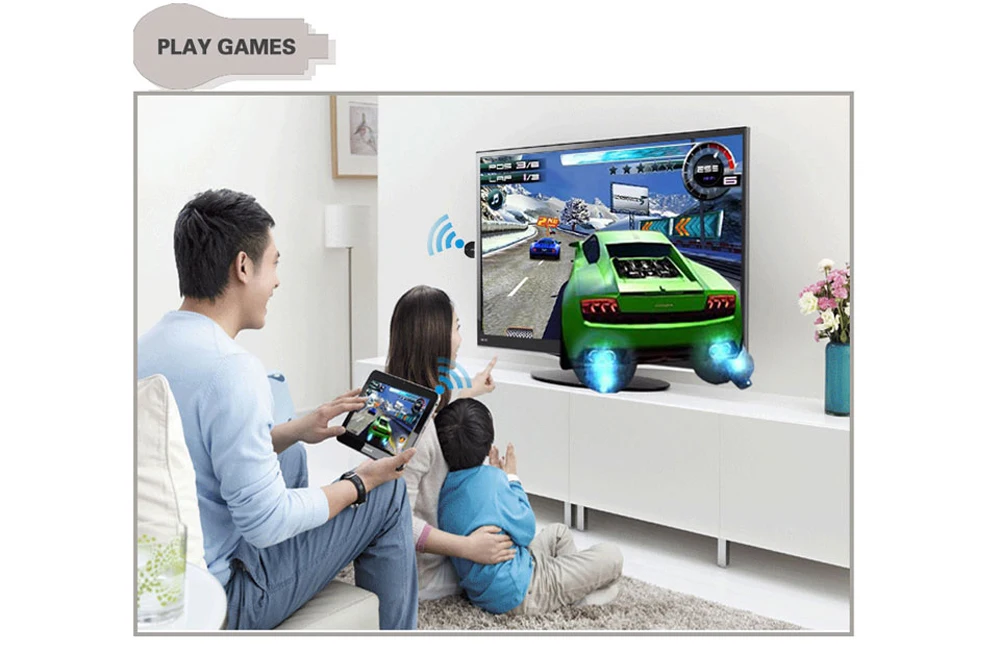 Wecast C2+ беспроводной Wi-Fi дисплей ТВ ключ HDMI потоковый медиаплеер Airplay Mirroring Miracast DLNA для Android/IOS/Windows