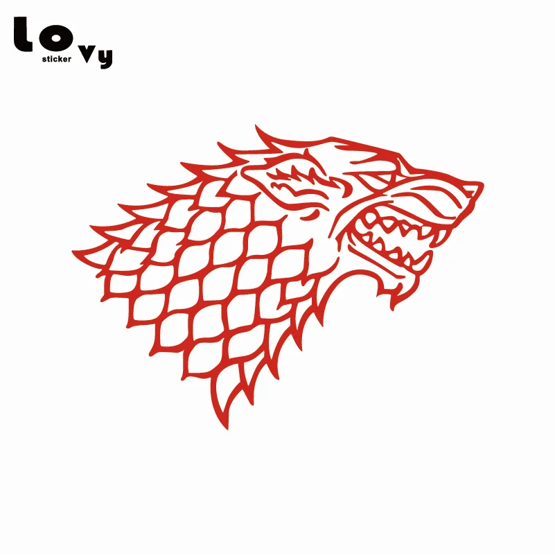 Игра престолов House Stark Direwolf виниловая Автомобильная наклейка/наклейка|vinyl car