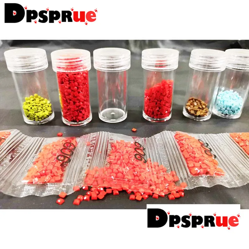 Diamond Painting Accessories Box DIY Container Embroidery Mosaic Tools Bead Cross Stitch Plastic Drill Storage 8 bags | Дом и сад