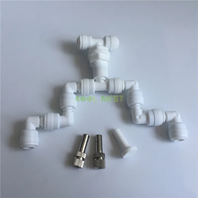 white 2 head fogger S045 360 градусов вращающийся экологической бака системы полива тонкой спрей-пульверизатор моделирование природа rainforest reptile fogger - Цвет: white 2 head fogger