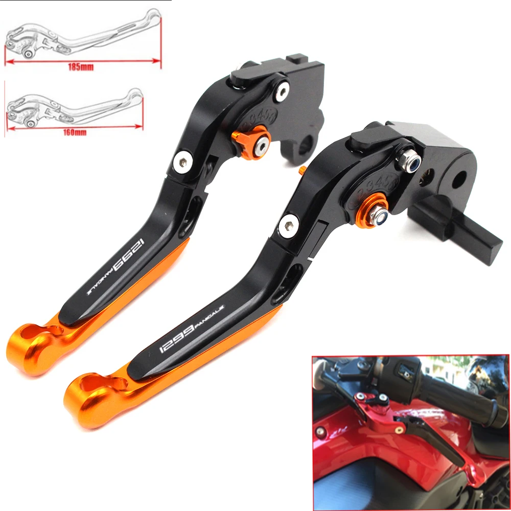

Мотоциклетные CNC регулируемые складные рычаги тормозной муфты для Ducati 1299 Panigale/S/R 2015-2017 с логотипом (1299 Panigale)