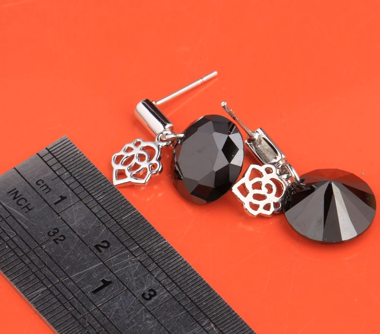 Отличительной черный оникс 925 стерлингов Серебряные ювелирные изделия для Для