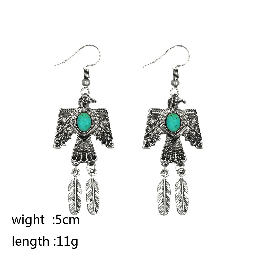 Женские серьги-капельки Amaiyllis винтажные геометрические серьги с овальным камнем