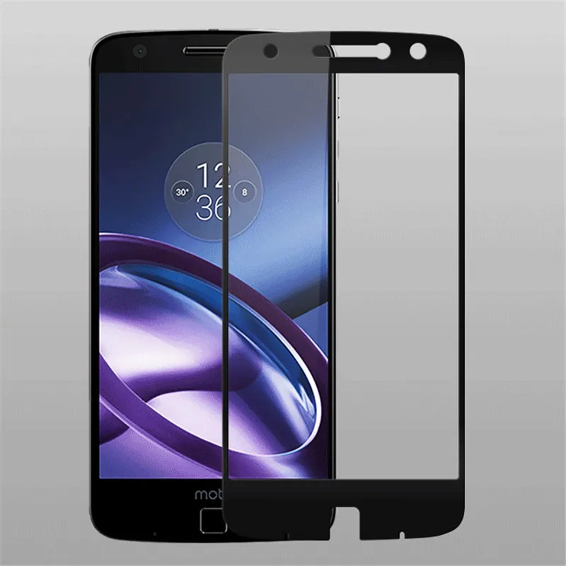 Защитное стекло для Motorola Moto Z закаленное с полным покрытием Droid edition пленка|glass