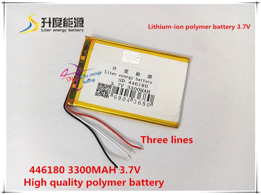 3 7 V 3300mAH 446180 литий ионный полимерный/литий аккумулятор для мобильного телефона