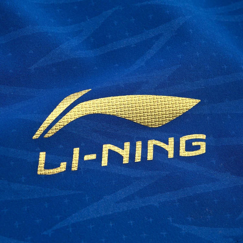 Li Ning мужские шорты для настольного тенниса дышащие обычная посадка синяя