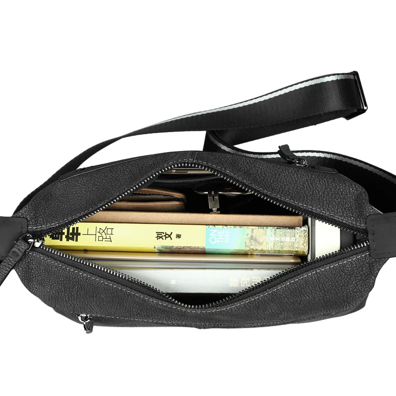 Manberce Мода коровьей Пояса из натуральной кожи Crossbody сумка для Для мужчин Сумки на