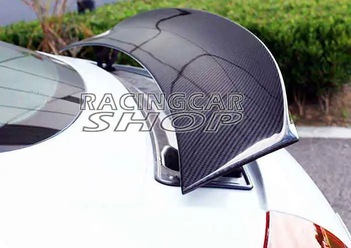 AP Стиль Настоящее углеродное волокно заднее крыло спойлер багажника Подходит