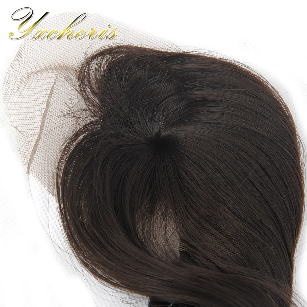 YXCHERISHAIR 8 шт./упак. синтетика(переход от темного к светлому) пряди с застежкой и взрыв 2" 22" 2" двойной уточной нити высокое Температура волокна