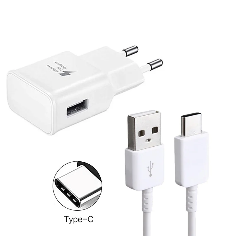 Original Fast Charger 5V 2A USB Quick Charge Adapter 1M Type C Phone Cable For Samsung S8 S9 S10 Plus Note 8 9 A3 A5 A6 A7 A8 A9 | Мобильные
