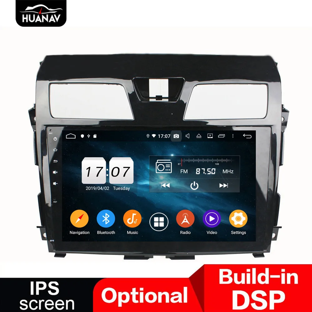 Автомобильный DVD плеер DSP Android 9 0 с GPS навигацией для Nissan Tenna 2013 2015 автомобильный