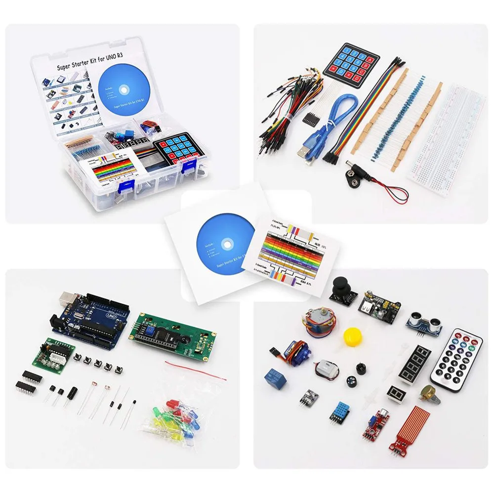 Модуль Mega2560 LCD1602 полный комплект для начинающих с обучающим руководством