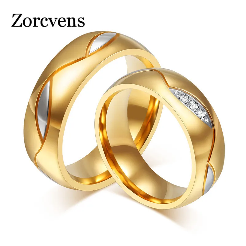 Новинка 2020 модное классическое обручальное кольцо zorcins с фианитом для пары