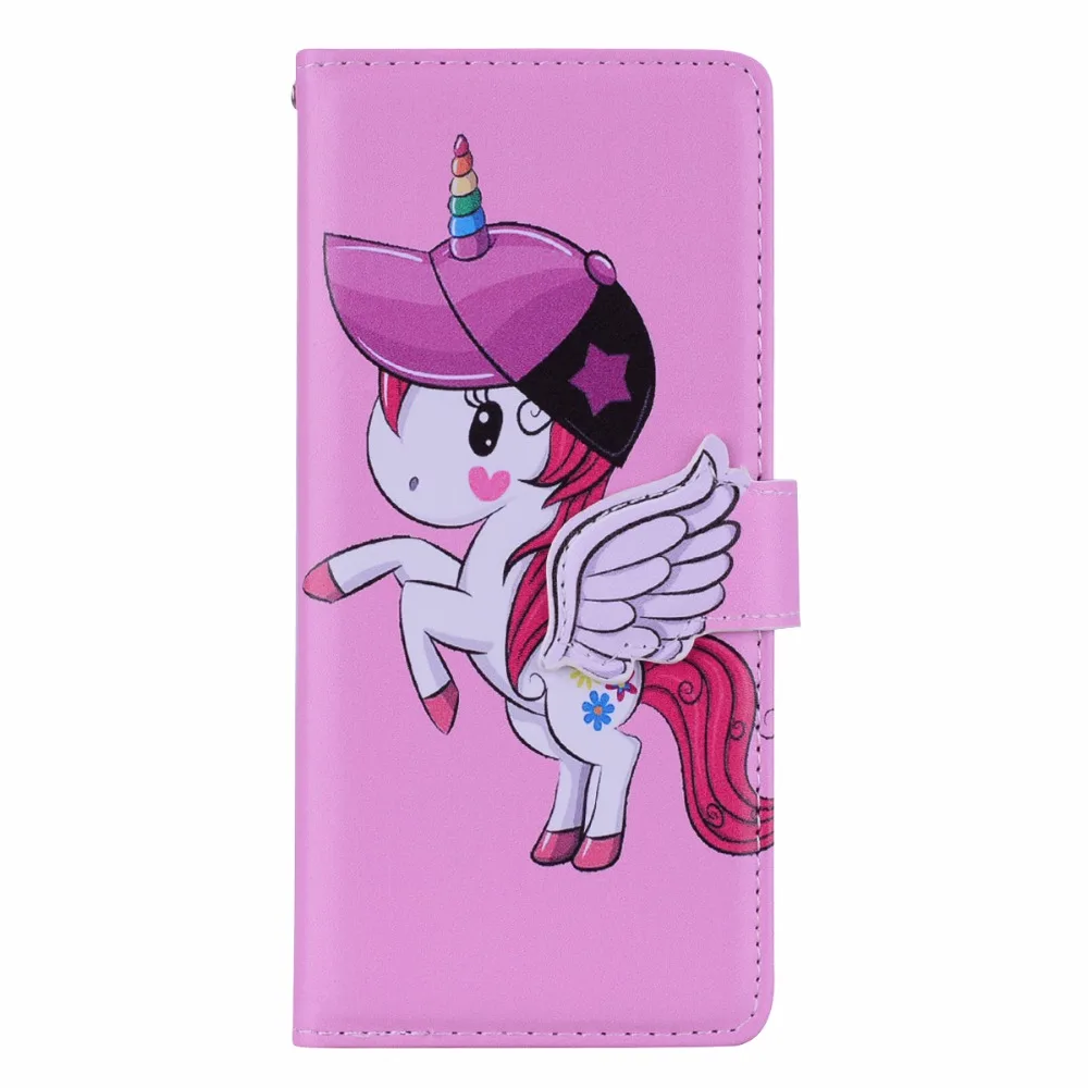 Angels clasp unicorns Wallet phone Case For Samsung Galaxy Note 8 PU Leather Cover with mirror Card slot | Мобильные телефоны и