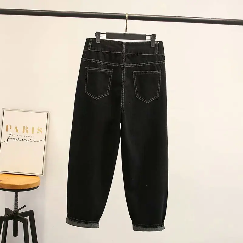 2019 Plus Size Women Jeans Spring Clothing Fashion Casual Denim Pants K8-8151 |
