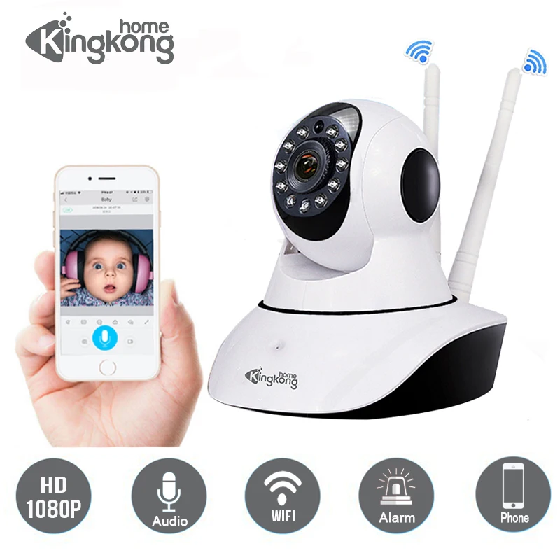 Kingkonghome дома безопасности IP Камера 1080 P Беспроводной наблюдения Wi Fi Ночное видение