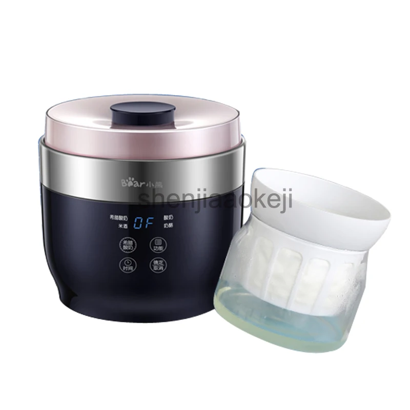 

1L Fully Automatic Yogurt Maker 4 Ceramic Yogurt Cup Rice Wine Cheese Greece Yogurt Machine SNJ-C10T1 1pc