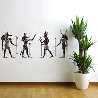 poomoo wall sticker wall room decor art vinyl sticker mural decal egyptian gods big large 56x130cm