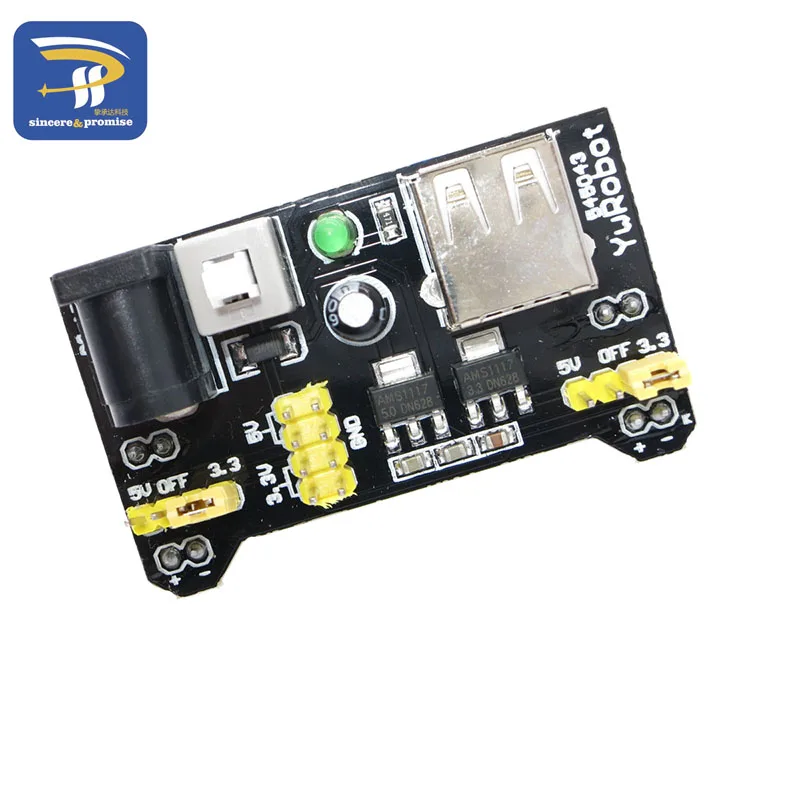 MB102 макетная плата питания Модуль 2-way 3,3 V 5V пайки хлеб доска для Arduino DIY регулятор напряжения