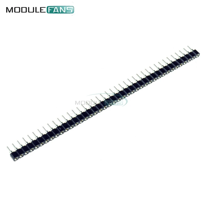 5 шт. 2 54 мм 40 P PIN однорядные 40Pin Круглый Женский штыревой разъем Diy Электронные
