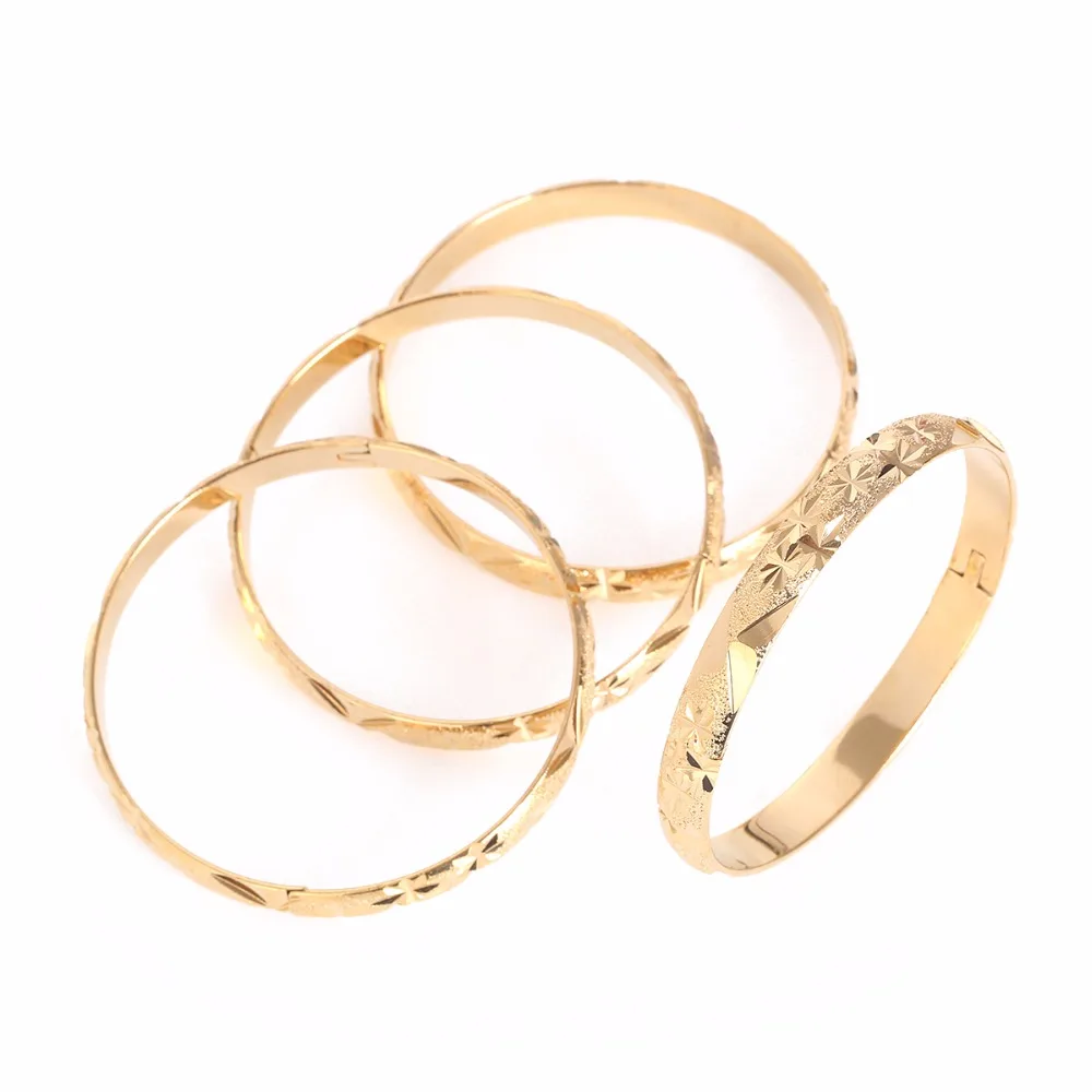 Золотые браслеты из Дубаи модные ювелирные изделия золота для африканских