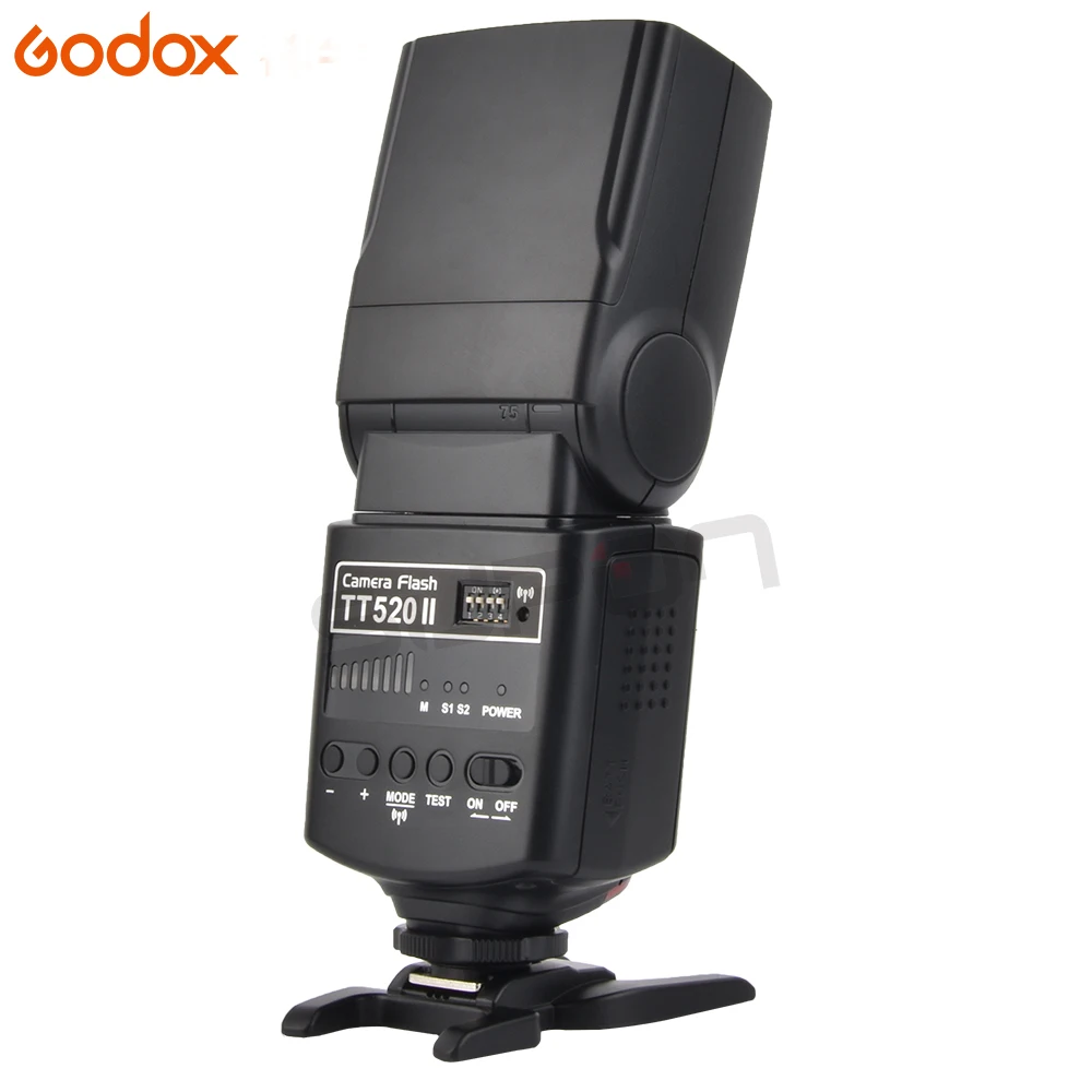 Godox Thinklite Камера Flash TT520II со встроенным 433 МГц беспроводным сигналом для Canon Nikon Pentax