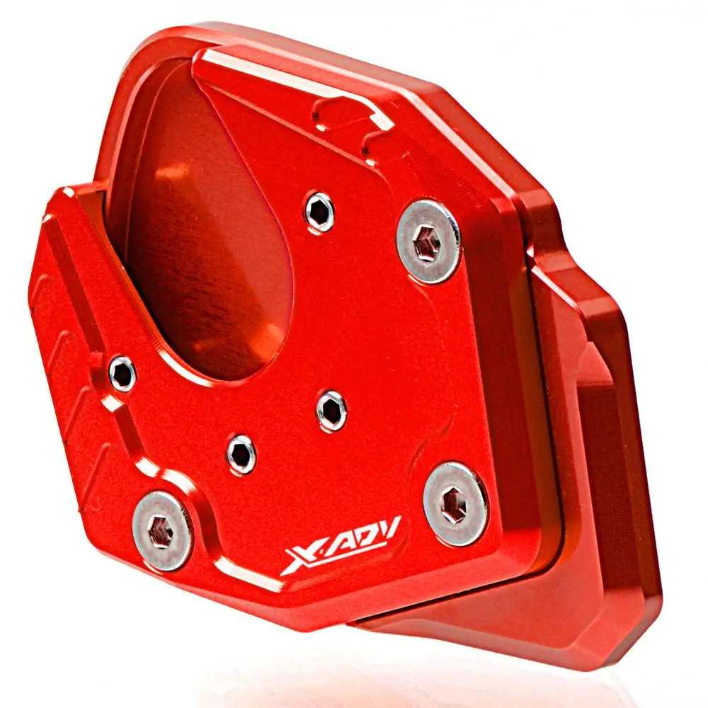 red red Подножки ЧПУ подножка сбоку расширение kick стенд увеличить пластина для honda x ADV X-ADV XADV 750 мотоцикл Accessoreis - Цвет: red red