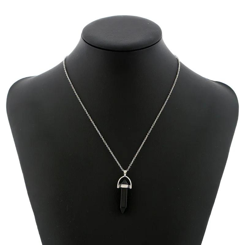 Натуральный Камень Кристалл кварц опал Снежинка обсидиан сердце кулон кожаные