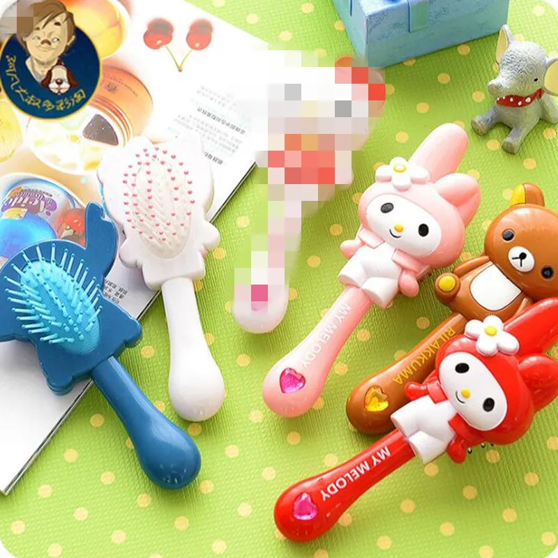 Disney мультфильм милый кролик кошка подушка безопасности массажная расческа щетка