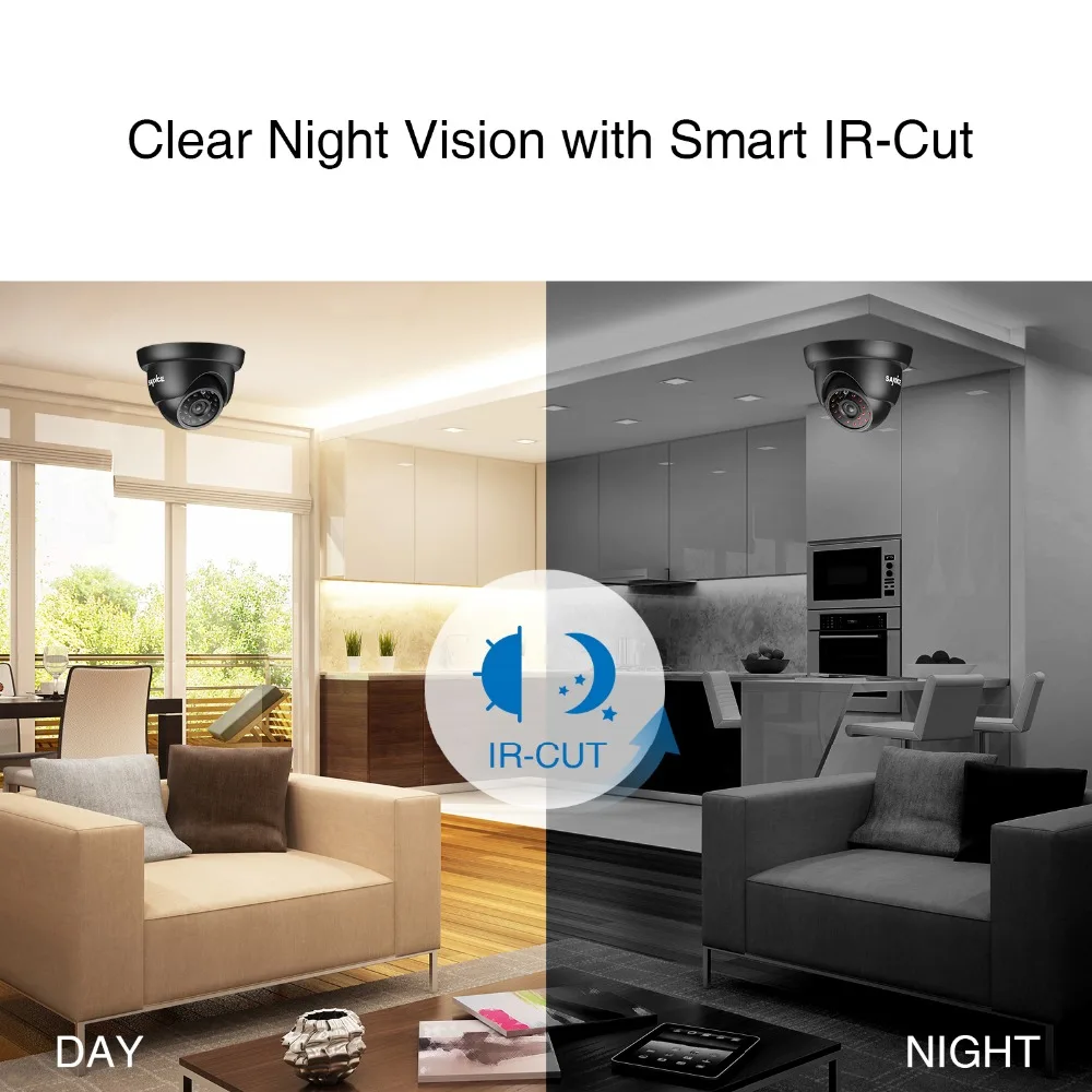 SANNCE 720P 16CH HD 1080N 5 в 1 DVR CCTV система безопасности 16 шт. 1280*720P IR IP66 Наружные камеры 1.0MP