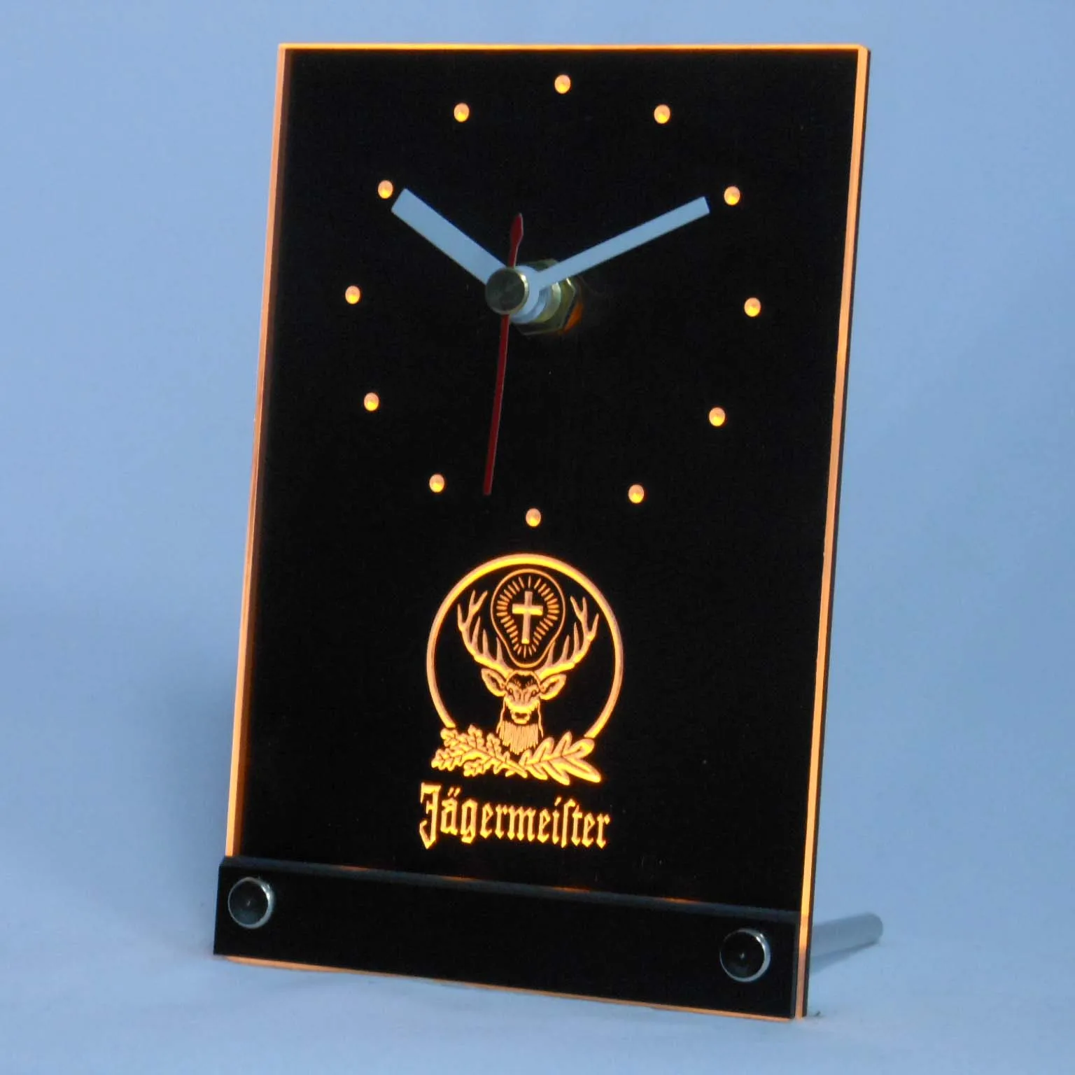 Tnc0572 Jagermeister 3D светодиодный ные настольные часы | Дом и сад