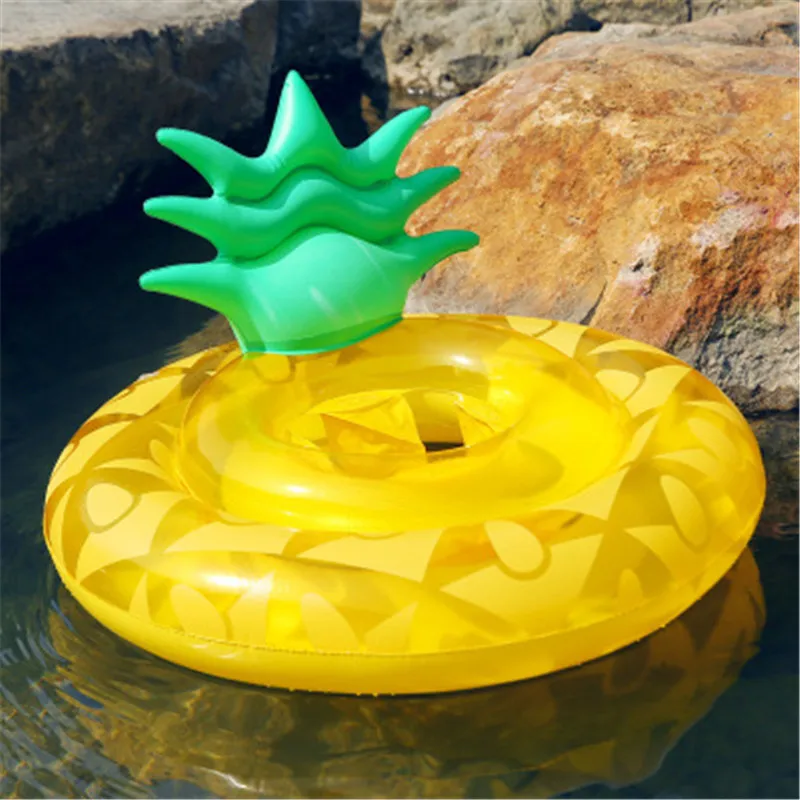 Pineapple Креативный ананас надувной круг для плавания плавающее кольцо для плавания милый узор бассейн игрушка плавательный бассейн Подушечка для обручальных колец дети взрослые Новые - Цвет: Pineapple