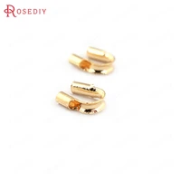 33597 2100pcs 54mm 24k gold color brass thread protector clasps high quality diy jewelry findings accessories wholesale