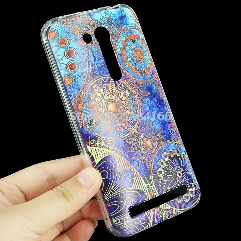 Чехол из ТПУ для ASUS Zenfone Go (4 5) ZB452KG ZB450KL с мультяшным цветом 8 узоров цветной рисунок