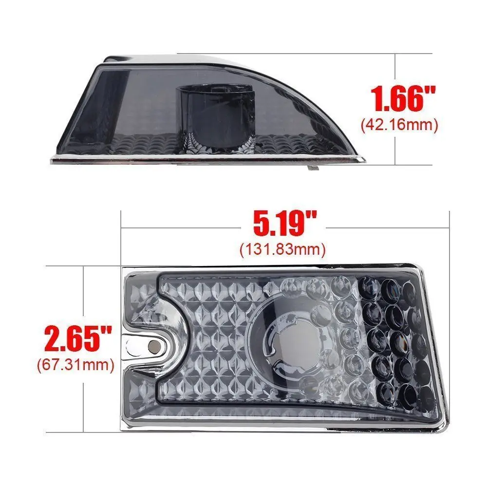 Маркеры на крышу кабины KEYECU сменные габаритные огни с черными дымчатыми линзами