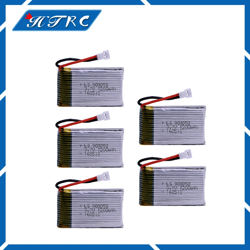 5 шт. 3.7 В 1200 мАч lipo Батарея SYMA X5SW X5SC X5S X5SC-1 M18 H5P Радиоуправляемый квадрокоптер 25C для