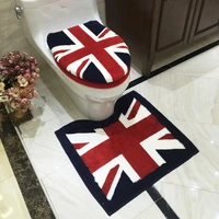 new british style 3pcsset toilet seat cover thickened bathroom waterproof washable toilet cushion potty mat closetool lid cover