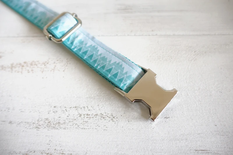 MUTTCO Розничная торговля свежий стиль воротник зеленый горный принт ошейник 5