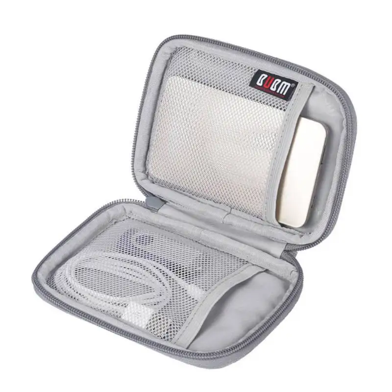 Fashion Rectangle Power Bank Pouch Travel Carrying Case for External Battery Compact Charger Bag Data Cable U Disk | Электроника