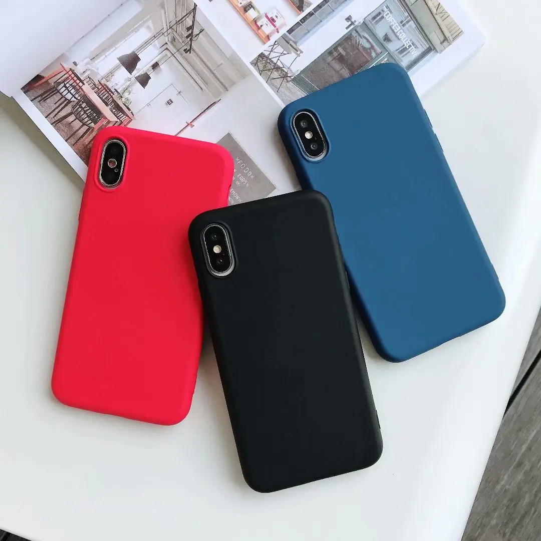 Чехол для телефона OPPO R15X R11 R11s R9 plus R17 Pro гладкий матовый Мягкий силиконовый чехол