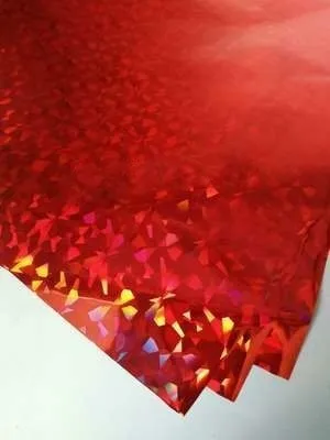 Red Glass Broken A4 Silver Red Hot Stamping Foil Paper Laminator Lamination Transfer To Elegance Laser Printer Handicraft Paper 50 Pcs 21x29 cm - Цвет: Red Glass Broken