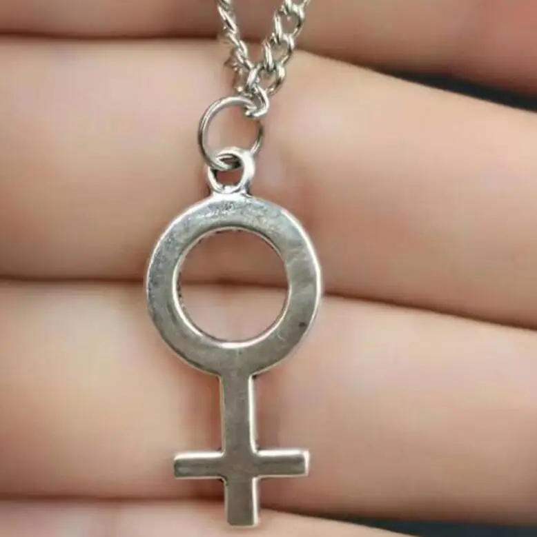 Женский символ Женские Подвески подвески из сплава цепочки винтажные украшения