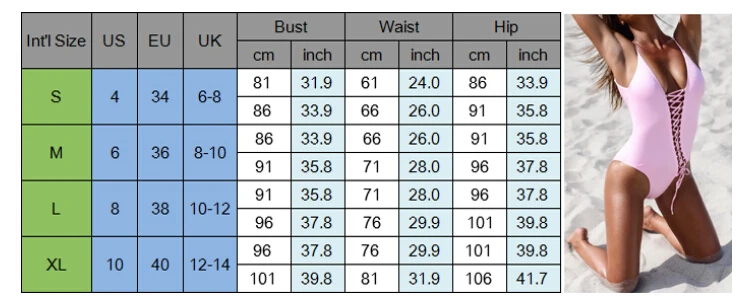 Женский купальник с глубоким v образным вырезом на шнуровке купальный костюм