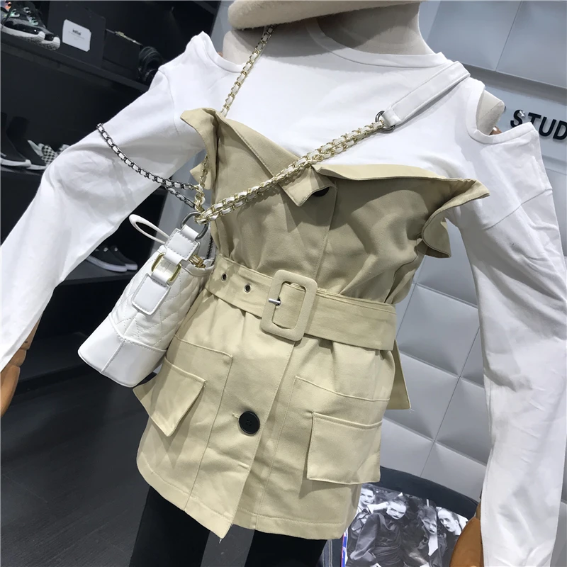 ALPHALMODA 2018 осенне зимняя Женская приталенная куртка Футболки с открытыми плечами