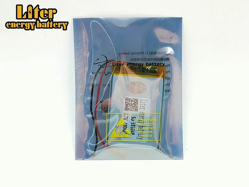 303048 3 7 V 400mAH 303050 PLIB полимерный литий ионный/литий ионный аккумулятор для GPS mp3 mp4 mp5