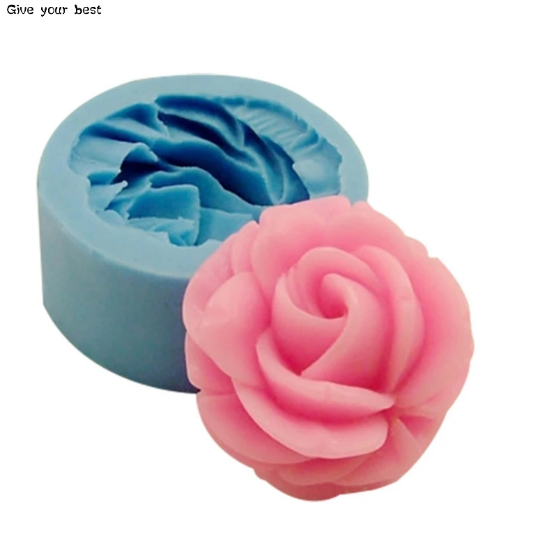 Силиконовая 3D форма для цветов розы помадки Украшение Тортов мыло шоколад формы