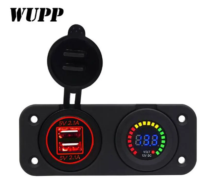 WUPP универсальное водонепроницаемое автомобильное зарядное устройство