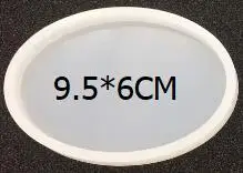 oval Овальные Силиконовые формы ручной работы DIY эпоксидная Базовая доска Смола форма прямоугольник Круглый УФ Смола Сердце ювелирные изделия Смола звезда силиконовая форма - Цвет: oval