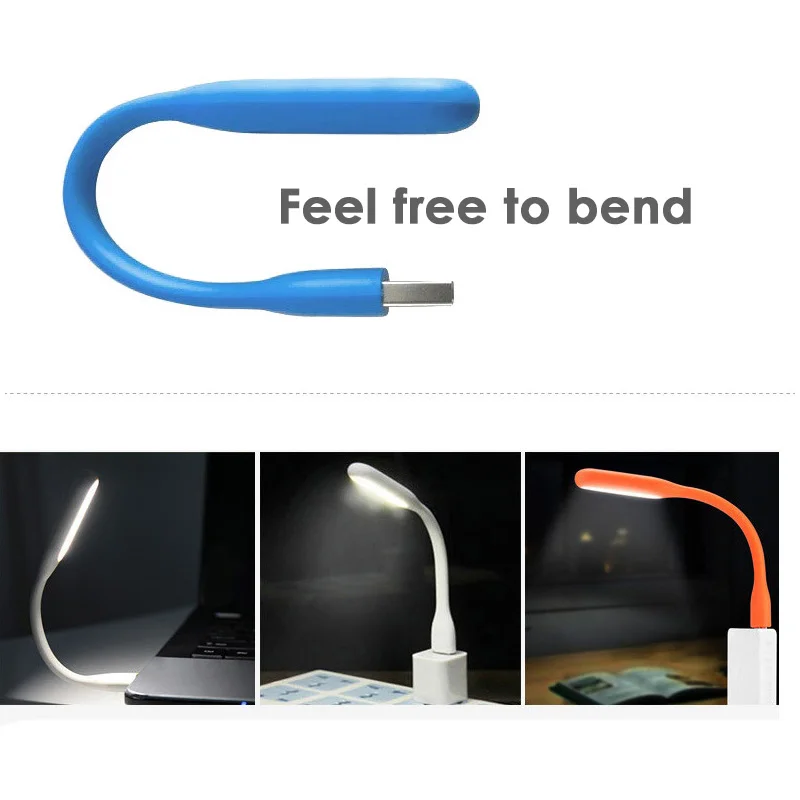 Регулируемый гибкий мини usb светодиодный ночник для ноутбука Ночная Рабочая